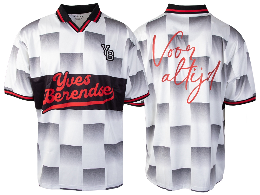 Voetbalshirt Grijs/Rood