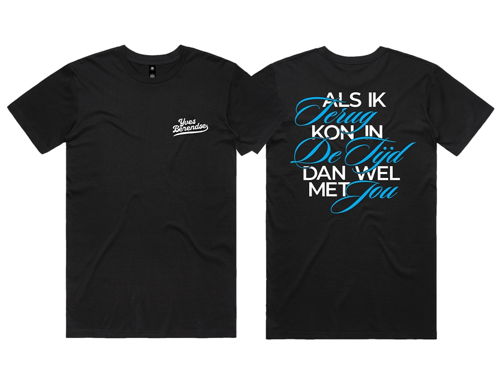 Lyrics T-shirt Zwart