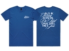 Lyrics T-shirt Blauw