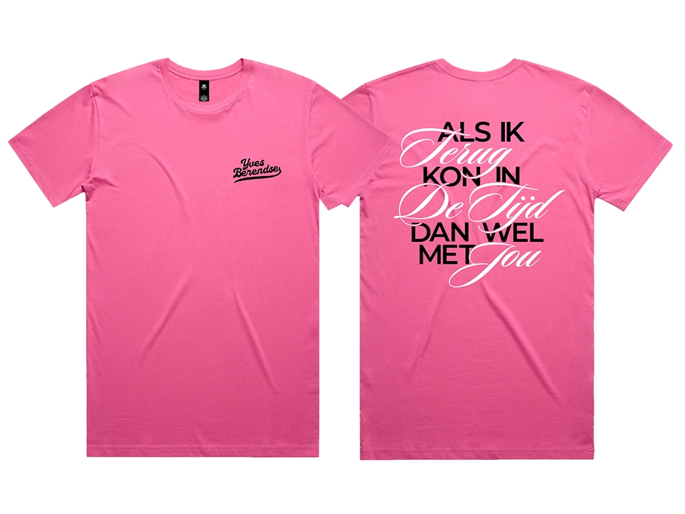 Lyrics T-shirt Roze